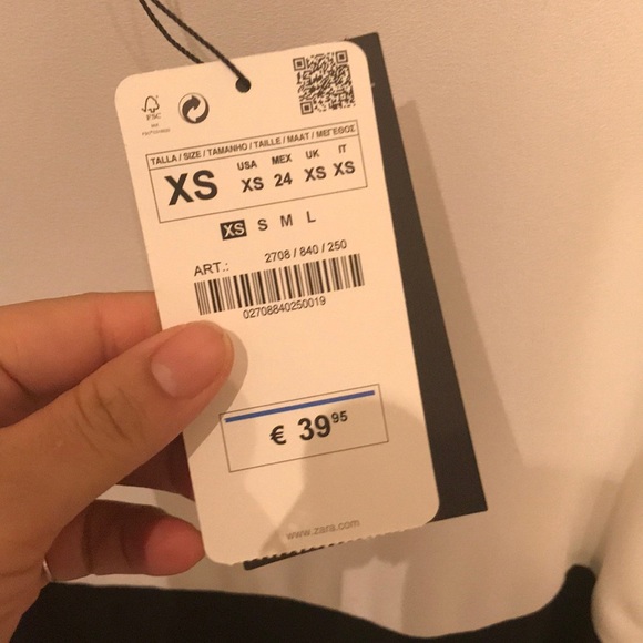 Zara two tone sleeveless top xs - Picture 3 of 6